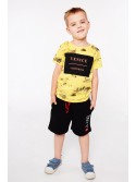 Jungen-T-Shirt mit gelbem Aufdruck NDZ4445 – Online-Shop – Boutique